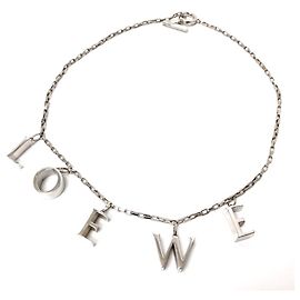Colar de Cadeia com Logo Icon Loewe em Prata SV925 Prata
