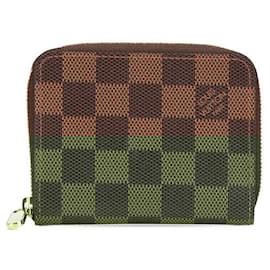 Louis Vuitton-Louis Vuitton Zippy Coin Purse Damier Coin Purse-Metallic,Bronze