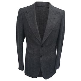 Tom Ford Shelton Jacket in Grey Wool Grey