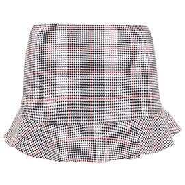 Red Valentino Gonna mini svasata con stampa a scacchi rossa e nera Valentino Rosso