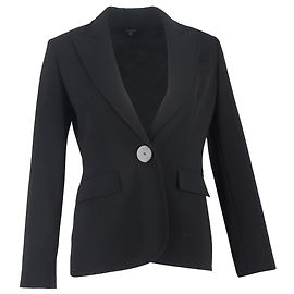 Joseph Ein-Knopf-Blazer aus schwarzem Polyester Schwarz