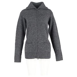 Isabel Marant Zip-Cardigan aus grauer Wolle Grau