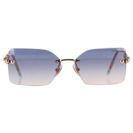 Gafas de sol de marco rectangular Tiffany & Co Tf3088 en acetato turquesa y metal Otro