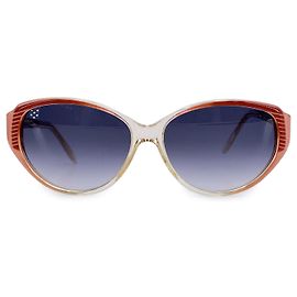 Gafas de sol de plástico vintage Yves Saint Laurent Roja