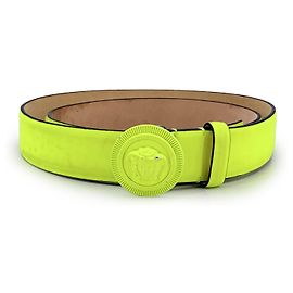 Cinturón de cuero Versace Medusa Amarillo