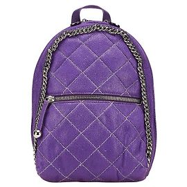 Stella Mc Cartney Stella McCartney Polyester Leather Backpack Purple