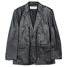Balmain Paris Lamb Leather Jacket Black