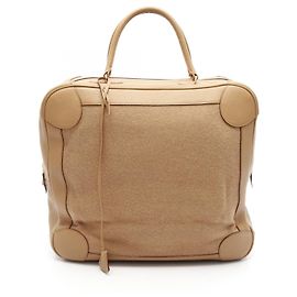 Borsa Hermès Omnibus GM in taurillon Clémence e lana Beige