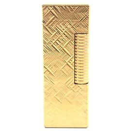 Alfred Dunhill Dunhill Square All-over Pattern Lighter Golden