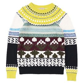 Pullover in cashmere e lana Burberry Multicolore