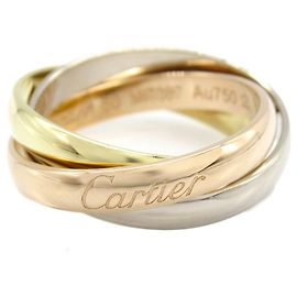 Anello Cartier Trinity Au750 Taglia 9.5 D'oro
