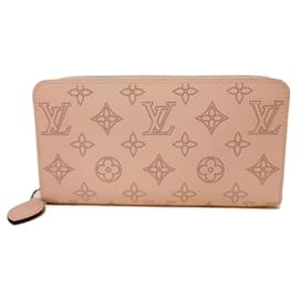 Louis Vuitton-Louis Vuitton Zippy Wallet Mahina Long Wallet-Pink,Other
