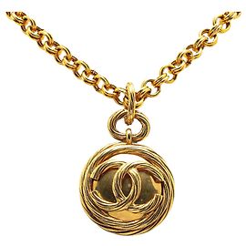 Collar Péndulo Espejo Coco Mark de Chanel Dorado