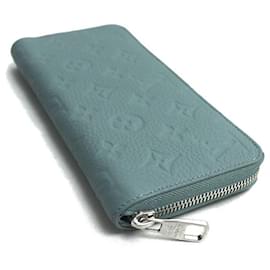 Louis Vuitton-Louis Vuitton Zippy Wallet Taurillon Long Wallet-Blue