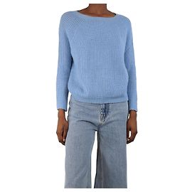 Weekend Max Mara Pull côtelé bleu clair - taille XS Bleu