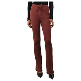 Nanushka Pantalon côtelé en terre de sienne brûlée - taille S Marron