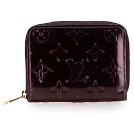Louis Vuitton-Louis Vuitton Monogram Vernis Zippy Coin Purse-Dark red,Purple