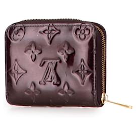 Louis Vuitton-Louis Vuitton Monogram Vernis Zippy Coin Purse-Dark red,Purple