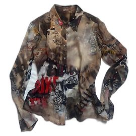 Camisa John Galliano Multicor