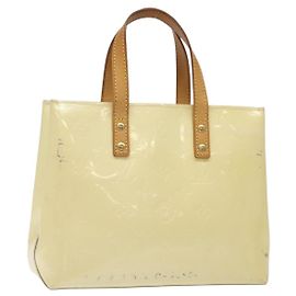 Bolsa Reade Monogram Vernis PM da Louis Vuitton Bege