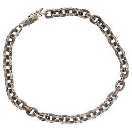 Chrome Hearts Papierkette Armband Ag925 Silber Auth 136312M Silber