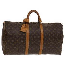 LOUIS VUITTON Bolsa Boston Monogram Keepall 55 M41424 LV Auth 140880 Monograma