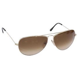 FENDI Sunglasses metal Gold Auth yk19425 Golden