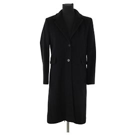 Marella Schwarzer Wollmantel Schwarz