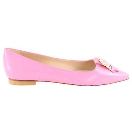 Stuart Weitzman Pink leather ballet flats Pink