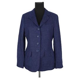 Loro Piana Blaue Kaschmirmantel Blau