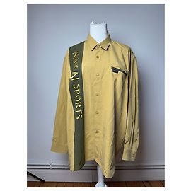 Autre Marque Camicia Vintage Kansai Yamamoto Gialla Nera L Verde