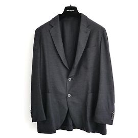 Salvatore Ferragamo Wool Jersey Sports Jacket Grey