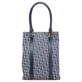 Tote en toile Trotter Diorissimo bleu de Dior Bleu