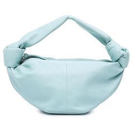 Bottega Veneta Mini en Cuir de Veau Bleu Double Nœud Bleu Bleu clair