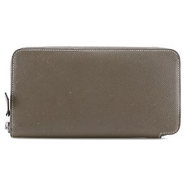 Hermès Portafoglio con zip Azap Hermes Epsom Long Beige