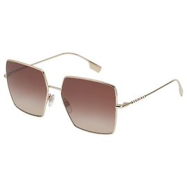 Occhiali da sole quadrati Burberry D'oro Metallico