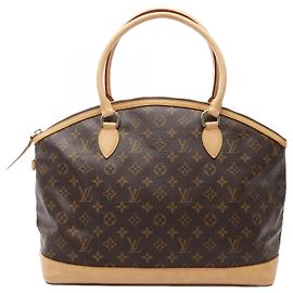 Louis Vuitton Lockit Horizontal Monogram Tote Bag Braun