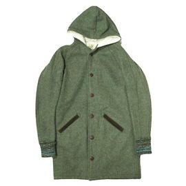 Autre Marque Abrigo de lana Melton SKOOKUM Verde Verde oliva