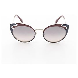 Gafas de sol Miu Miu SMU57T Castaño Dorado Burdeos Azul marino