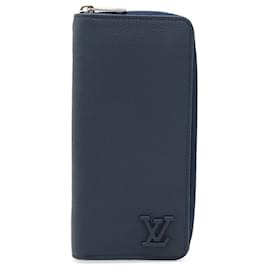 Louis Vuitton-Louis Vuitton Aerogram Zippy Wallet Leather Long Wallet-Blue
