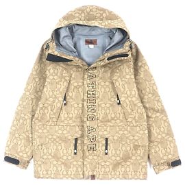 COACH BAPE Mountain Hoodie aus Polyester Braun Bronze
