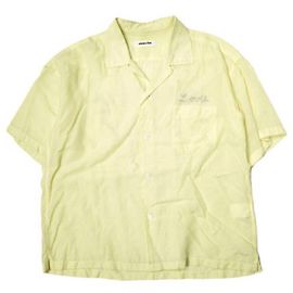 Autre Marque monkey time BOWLING SHIRT Lyocell Top Yellow