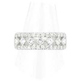 Autre Marque SWA Pt950 Diamantring Silber