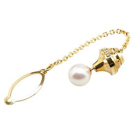 Autre Marque Broche de perla Au750 Dorado