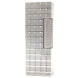 Alfred Dunhill Dunhill Block Check Square Type Lighter Silvery