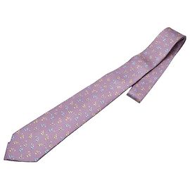 Bulgari Corbata de seda Bvlgari Multicolor Púrpura