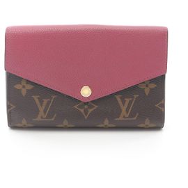 Carteira Pallas Compact Monogram da Louis Vuitton Marrom Rosa