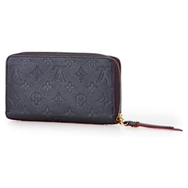 Louis Vuitton-Louis Vuitton Monogram Empreinte Zippy Wallet-Red,Navy blue,Monogram