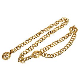 Cinturón de cadena dorada vintage de Chanel Dorado