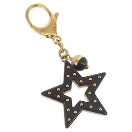 FENDI Star Charm Metallo Oro Grigio Rosa Auth BA5755 Marrone Rosa D'oro